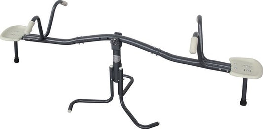 Balançoire pivotante AXI en métal anthracite / crème - Balançoire pour enfants à partir de 3 ans, pivotante à 360° - Balançoire pour aire de jeux / jardin / extérieur