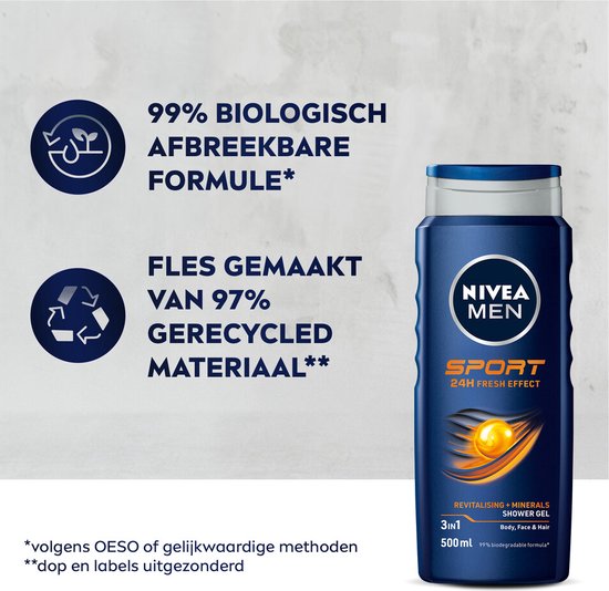 NIVEA Men Gel Douche Sport - 500 ml