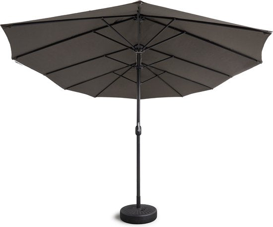 LIFA GARDEN - Parasol Double avec Housse de Protection - Parasol XXL en Anthracite avec Housse - Imperméable - 450 x 270 cm