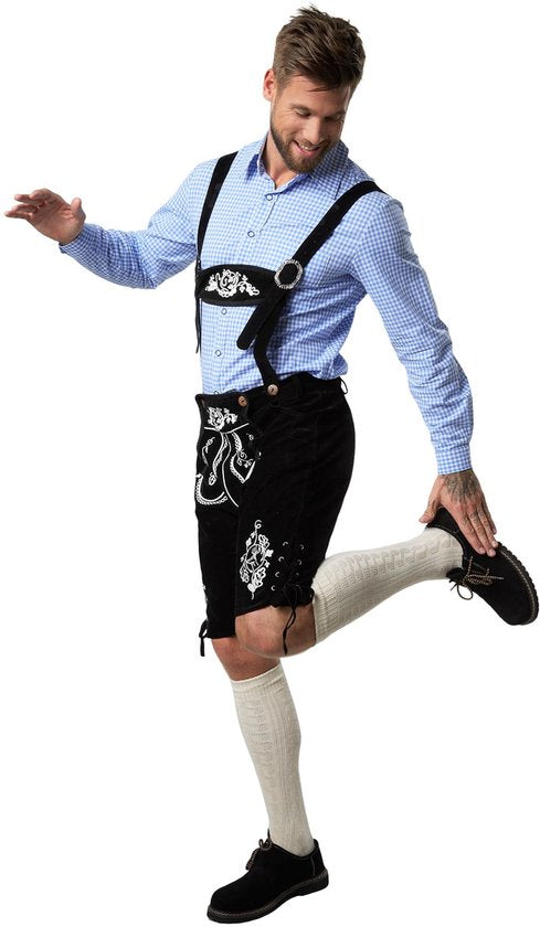 dressforfun - Lederhose Frankenwald M - déguisement costume halloween déguisement partywear carnaval déguisement partywear - 302831