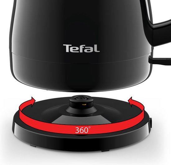 Tefal Delfini Vision KO1538 - Bouilloire électrique - 0,8 L - 2 400 W - Noir