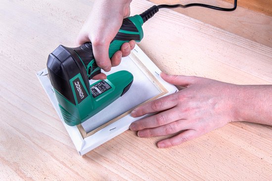 VONROC Electric Tacker - Set complet incluant 900 agrafes et 300 clous - fréquence de tir : 30/min