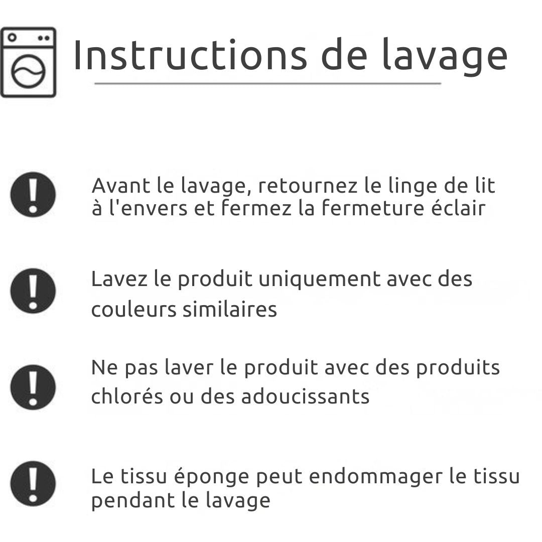 Housse de couette TEMPUR - 200 x 200 cm - Fibres naturelles et bambou - Résistante au repassage et au séchage - Confort soyeux et régulation naturelle de la température - Blanc