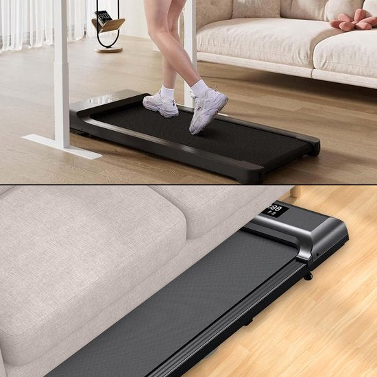 Tapis de course Fitby - Tapis de marche - Bande de marche - 1-8km/h - Ecran LED - Noir