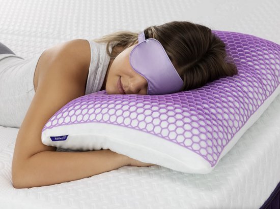 Oreiller Kameo® Flex | Oreiller adaptable pour les douleurs cervicales | Avec technologie de refroidissement FlexGrid | 60 x 40 cm | Lavable | Oreiller pour les personnes dormant sur le côté ou sur le dos | Oreiller en mousse à mémoire de forme | Oreiller