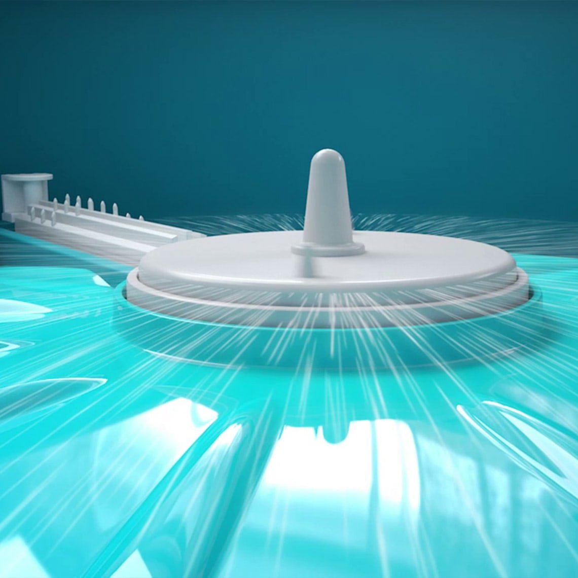 Livington Clean Water Spin Mop - De l'eau toujours propre - Nettoyant et tampons inclus - Pour tous les types de sols