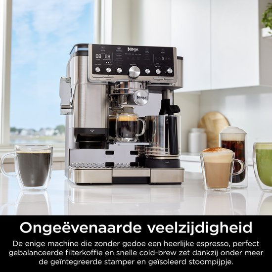Machine à café Ninja Luxe Café PRO pour expresso et café filtre avec mousseur à lait - ES701EU