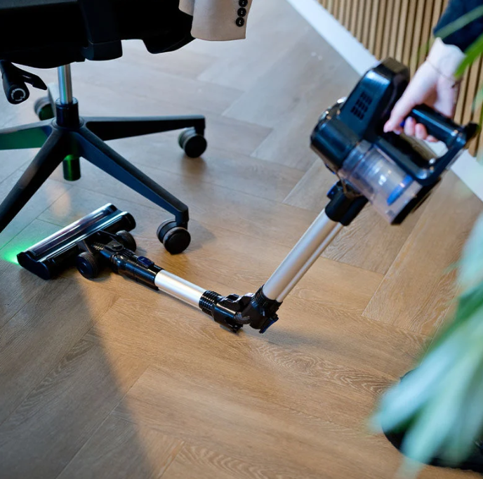 Nexxt Aspirateur 2-en-1 sans fil avec manche articulé - Puissant - Léger - Silencieux - Cyclonique