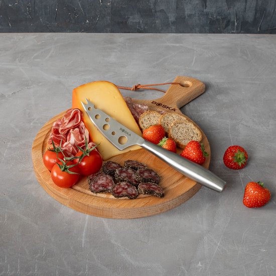 Boska Cheese Knife Set Copenhagen - Couteaux à fromage - Set de 3 - Couteaux à fromage - Lavable au lave-vaisselle - acier inoxydable