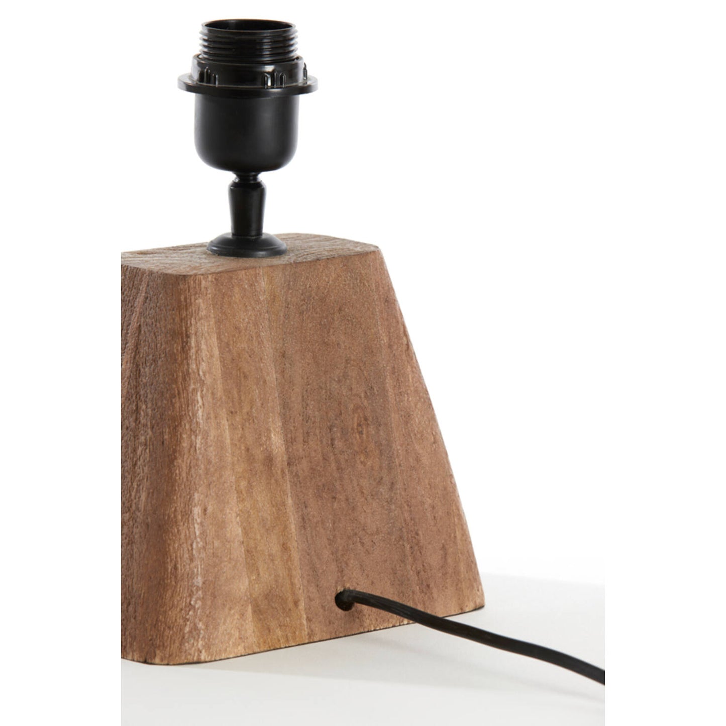 Pied de lampe Kardan - Bois - 18 x 13 x 15 cm - Marron