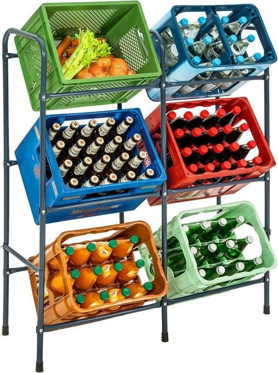 Support pour 6 casiers à boissons, rack à casiers, rack à casiers 401728