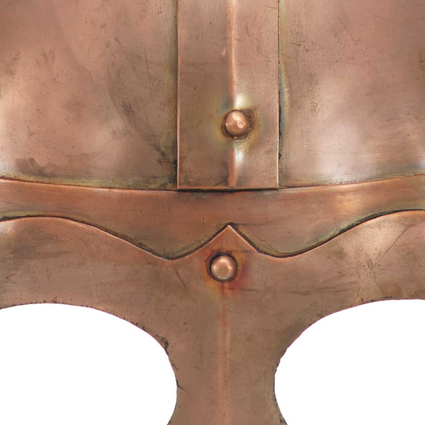 VidaXL Réplique de casque de viking - LARP - Acier de calibre 18 - 23 x 21 x 25 cm - couleur cuivre