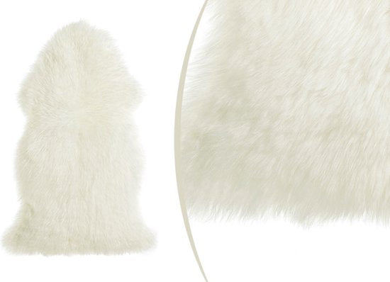 Home&Comfort Peau de mouton - Crème - 90x60 cm - Peau de mouton douce et chaude