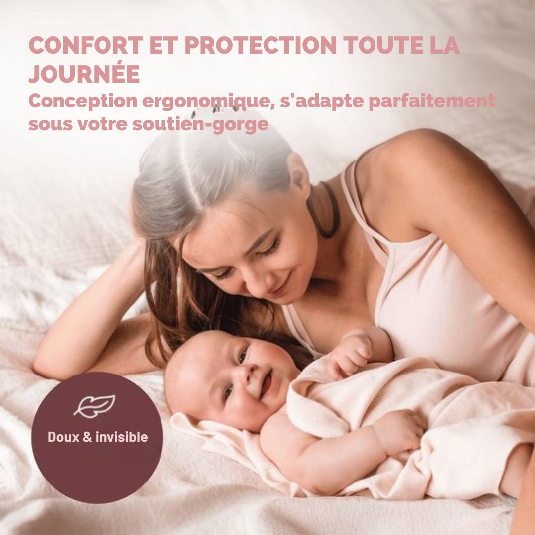 Bonnets d'allaitement Vulpes Goods® - Argent pur 999 - Hypoallergénique et réutilisable - Protège-mamelons pour l'allaitement - Taille M - Etui de rangement inclus - argent