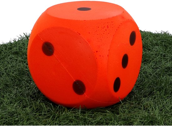 Boule de dés rouge souple - 16 cm - -