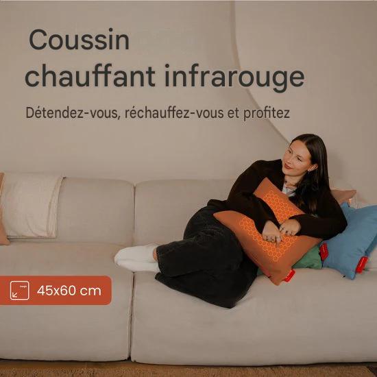 Coussin chauffant Auronic Infra rouge Classic 45x60 cm - Sunset Orange