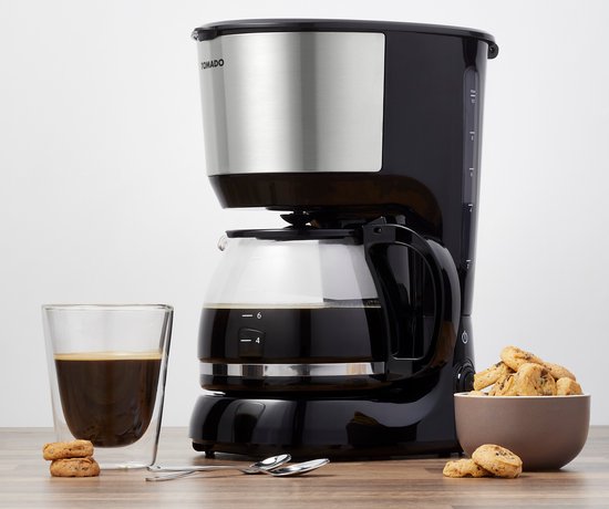 Tomado TCM1201S - Machine à café - Café filtre - 10 tasses - Noir/inox