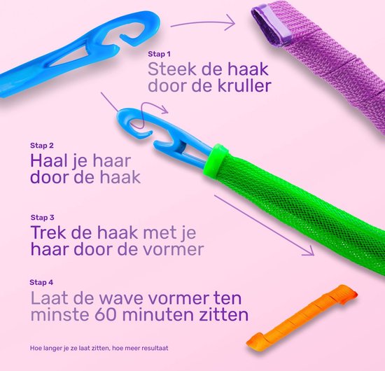 Soft & Silky - Heatless Curls 18 pieces - 55cm - Hair Curler - Hair rollers - Curls Without Heat - Curlers - Curling ribbon - Curler - Satin