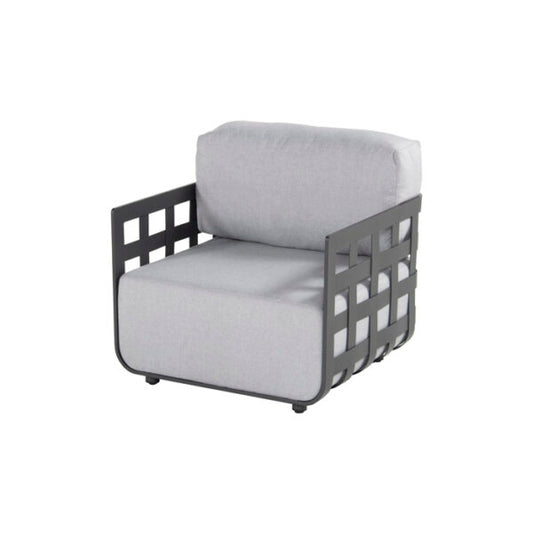 Hartman Cestelli Chaise longue en aluminium anthracite - 84x84x85 cm