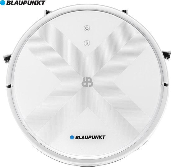 Blaupunkt Robot Aspirateur Bluebot XVAC - Avec station de recharge - Navigation intelligente - Fonction balayage possible - Blanc