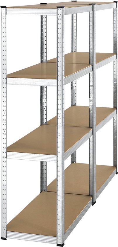 2 pièces Rayonnage pour entrepôts / Rayonnage de stockage - Easy - 160 x 80 x 40 cm