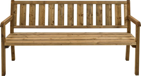 Banc de jardin AXI Charlotte en bois 170 cm - Marron