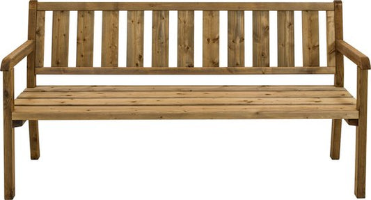Banc de jardin AXI Charlotte en bois 170 cm - Marron