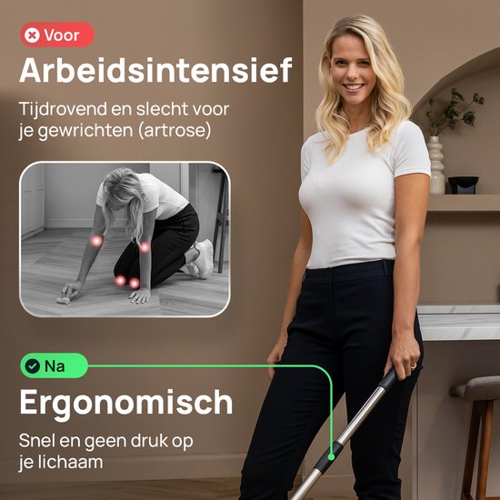 Skrub Electric Cleaning Brush - Brosse à récurer avec manche pour la salle de bain - 8 accessoires