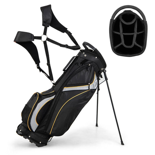 Sac de golf Coast - Organiseur à 8 compartiments - Système à double sangle - Noir