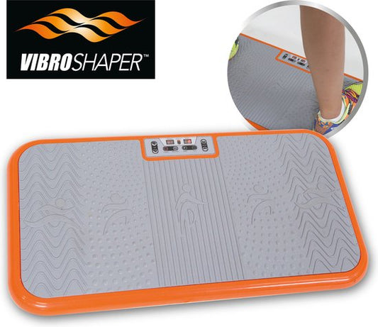 Vibro Shaper - plaque vibrante dotée d'une technologie d'oscillation qui raffermit le corps - PowerPlate sollicite tous les groupes musculaires - sangles Power Stretch incluses