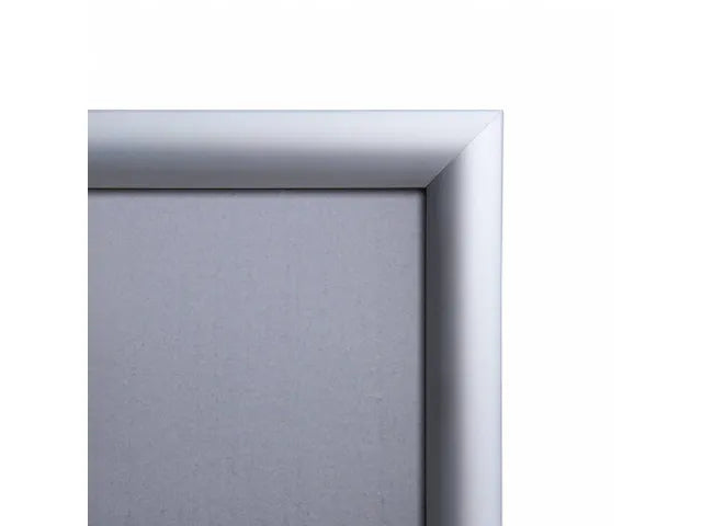 Cadre à clipser en aluminium 70 x 100 cm – Argent – Profilé de 25 mm – Classe B1 ignifuge