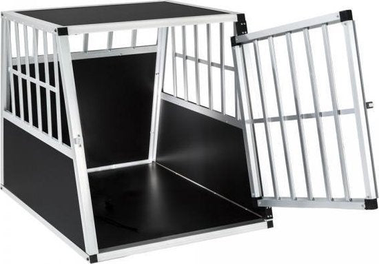 Cage pour chien - Tectake  - Noir/Argent - 90 x 66 x 69,5 cm