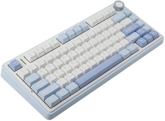 Clavier de jeu mécanique sans fil EPOMAKER F75 Sea Salt Blue LEOBOG Greywood V3 Switch RGB avec fonction Hotswap