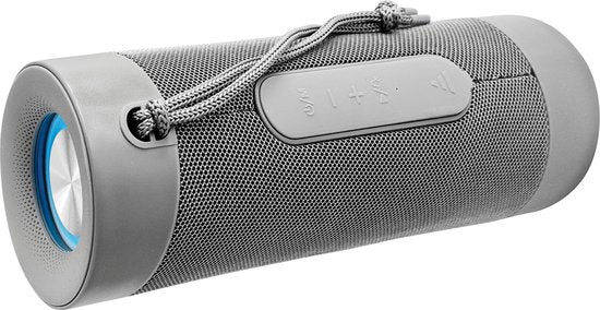 Denver Enceinte Bluetooth Sans Fil - Lumières Disco - Boîte à musique - AUX - BTV208 - Gris