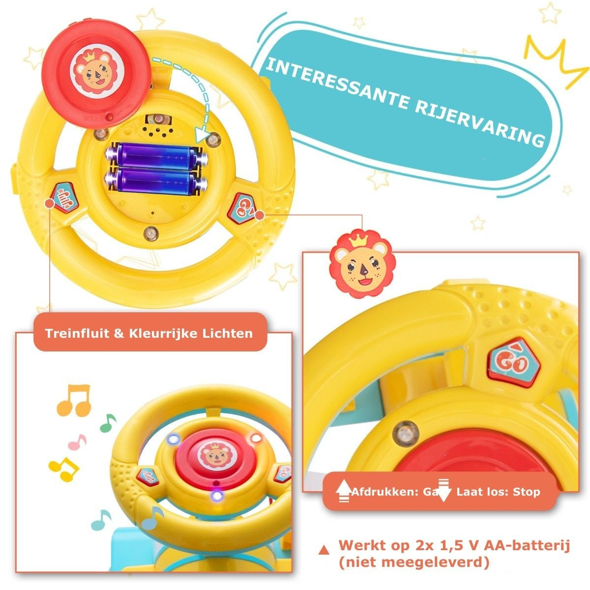 Train électrique pour enfants Coast 6V avec 16 rails pour les enfants de 3 ans et plus