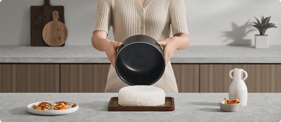 Cuiseur à riz multifonction Xiaomi 4 L | Cuiseur à riz | 10 fonctions de cuisson | Fonction de cuisson rapide en 30 min | Minuterie 24 heures | Maintien au chaud pendant 12 heures | Cuiseur à œufs