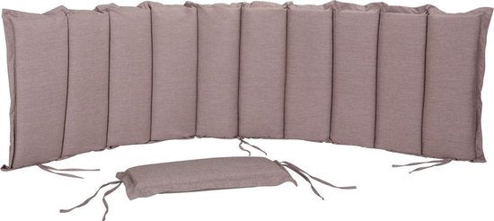 Detex Garden Cushion Lounger Breathable Lounger Cushion Garden - Cream Melange