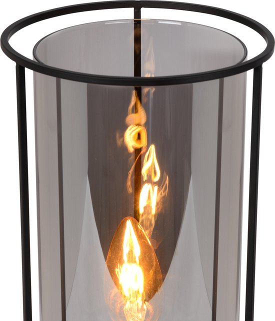 Lampe de table Lucide DOUNIA - Ø 15 cm - E27 - Noir