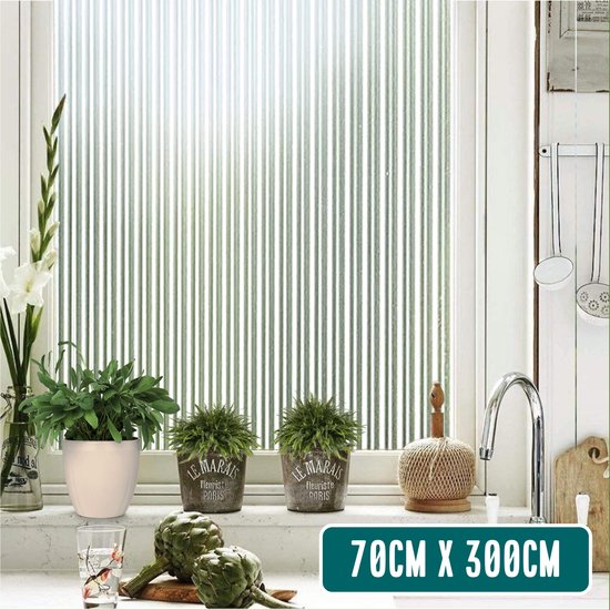 Homewell Film pour fenêtre HR++ 70x300 - Isolation et protection solaire - Anti-glace - Statique - Lamelles