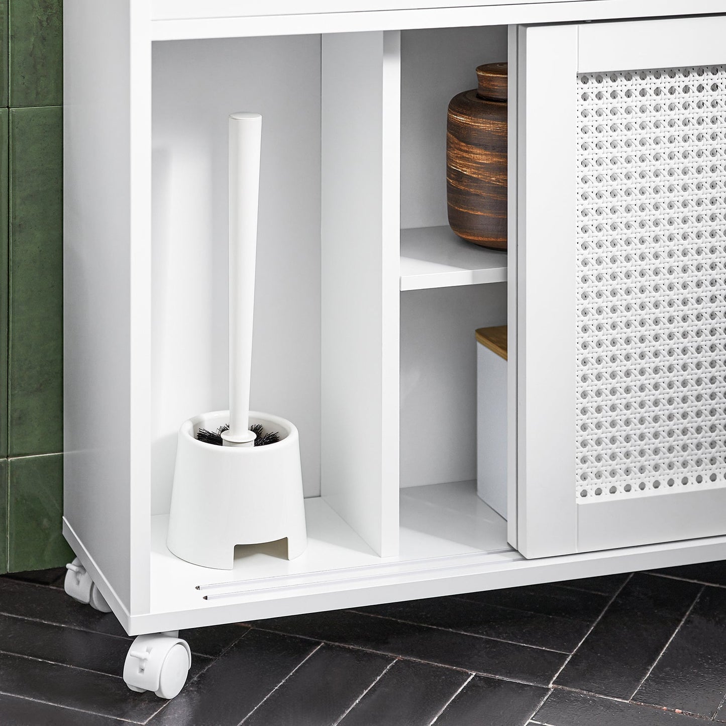 SoBuy Meuble bas - BZR119-W - 65 x 20 x 70 cm - MDF - Blanc