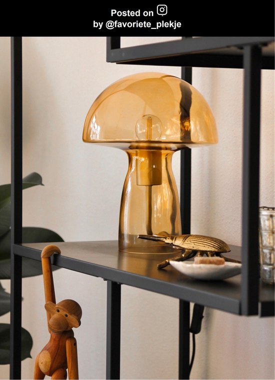 Lucide FUNGO - Lampe de table - 1xE27 - Orange