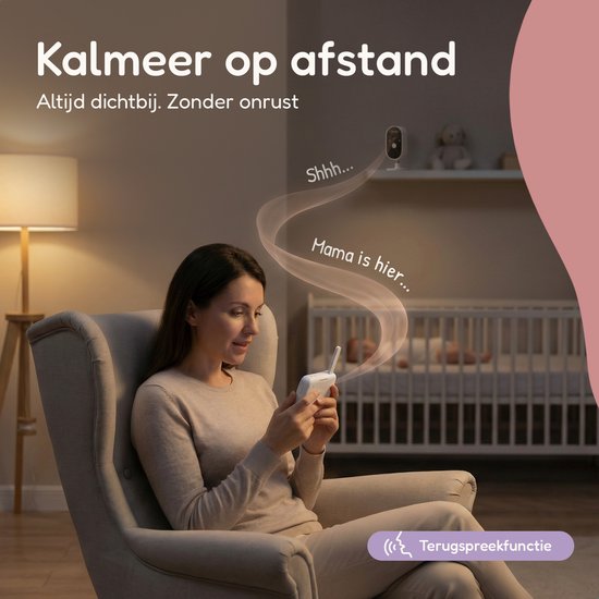 Numsy One Baby Monitor avec caméra - écran 2.8 - vision nocturne - VOX/ECO - fonction Talk-back