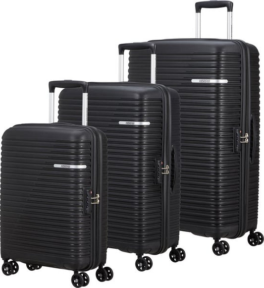 American Tourister set de valises - 3-pieces Liftoff set - bagage à main + M/L - noir