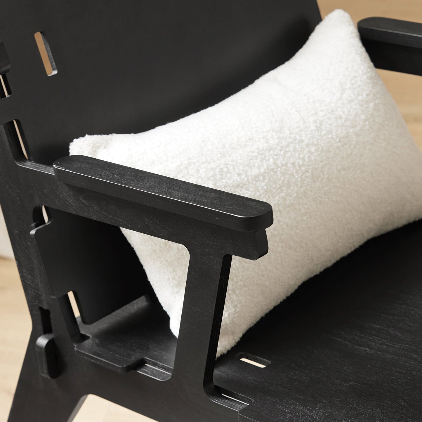 SoBuy HFST02-SCH Chaise Design Bois Noir, Chaise de salle à manger/Chaise de bureau, Hauteur d'assise 35 cm, Dimensions L55 x L72 x H70 cm