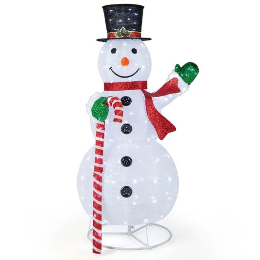 Bonhomme de neige Coast - 180 lumières - métal et polyester - résistant aux intempéries - 150cm