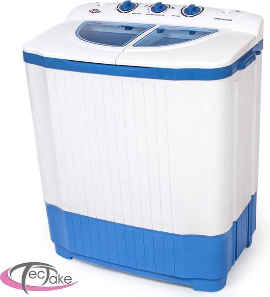Lave linge et sèche linge TecTake - Blanc et Bleu