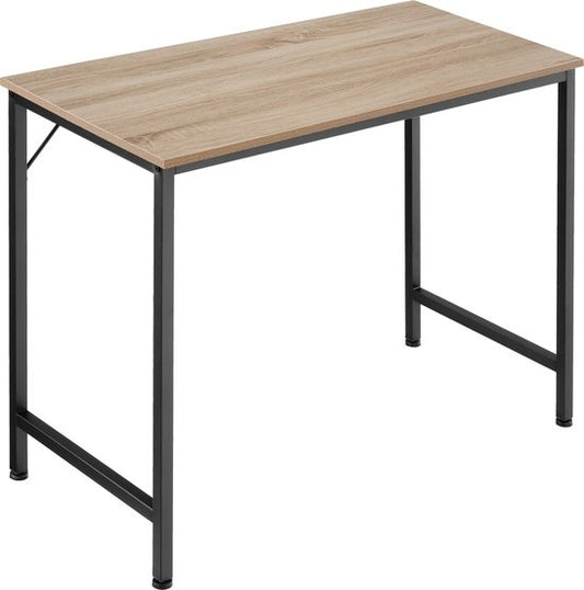 tectake® - bureau hoekbureau bureautafel kantoorbureau - 80 cm - industrieel - lichtbruin