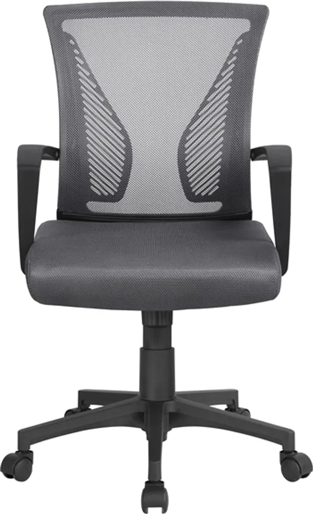 Chaise de bureau Yaheetech en maille, gris foncé