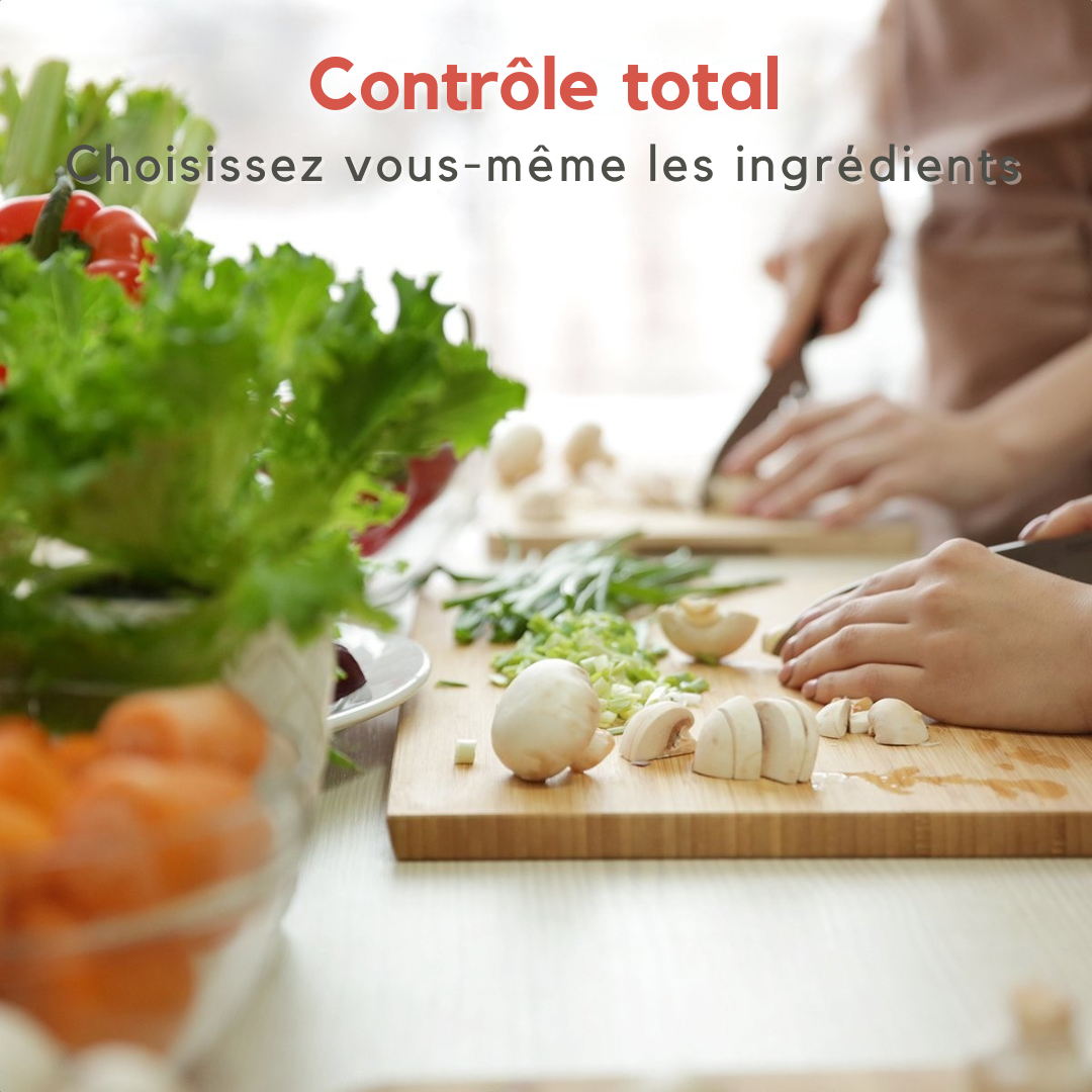 Machine à soupe KitchenBrothers  - Blender - jusqu'à 800W - 1.2L - inox/noir