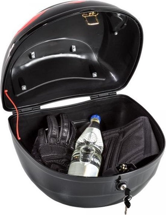Tectake - valise moto, valise bagages, valise scooter 22 litres - 401630